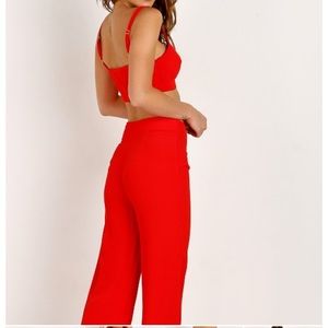 Flynn skye high rise wide leg pants size medium